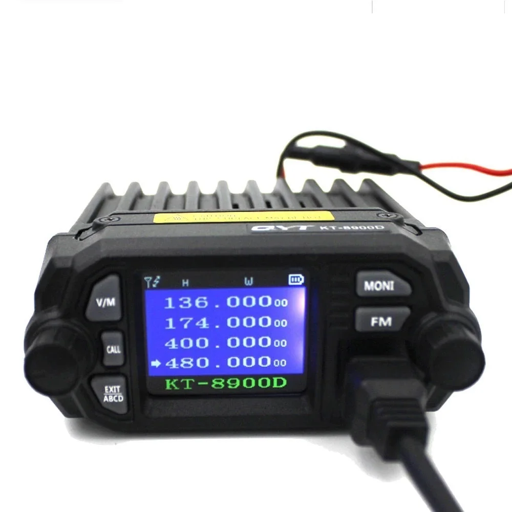 To KT-8900D 25W Dual band Quad Display 136-174&400-480MHz Large LCD Display Mobile Radio KT8900D