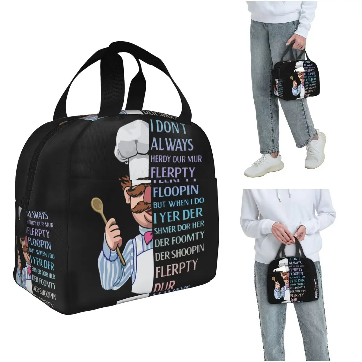 

The Swedish Chef - I Dont Always Herdy Dur Mur, изолированная сумка для обеда для женщин, герметичные контейнеры для еды, термосумка для обеда