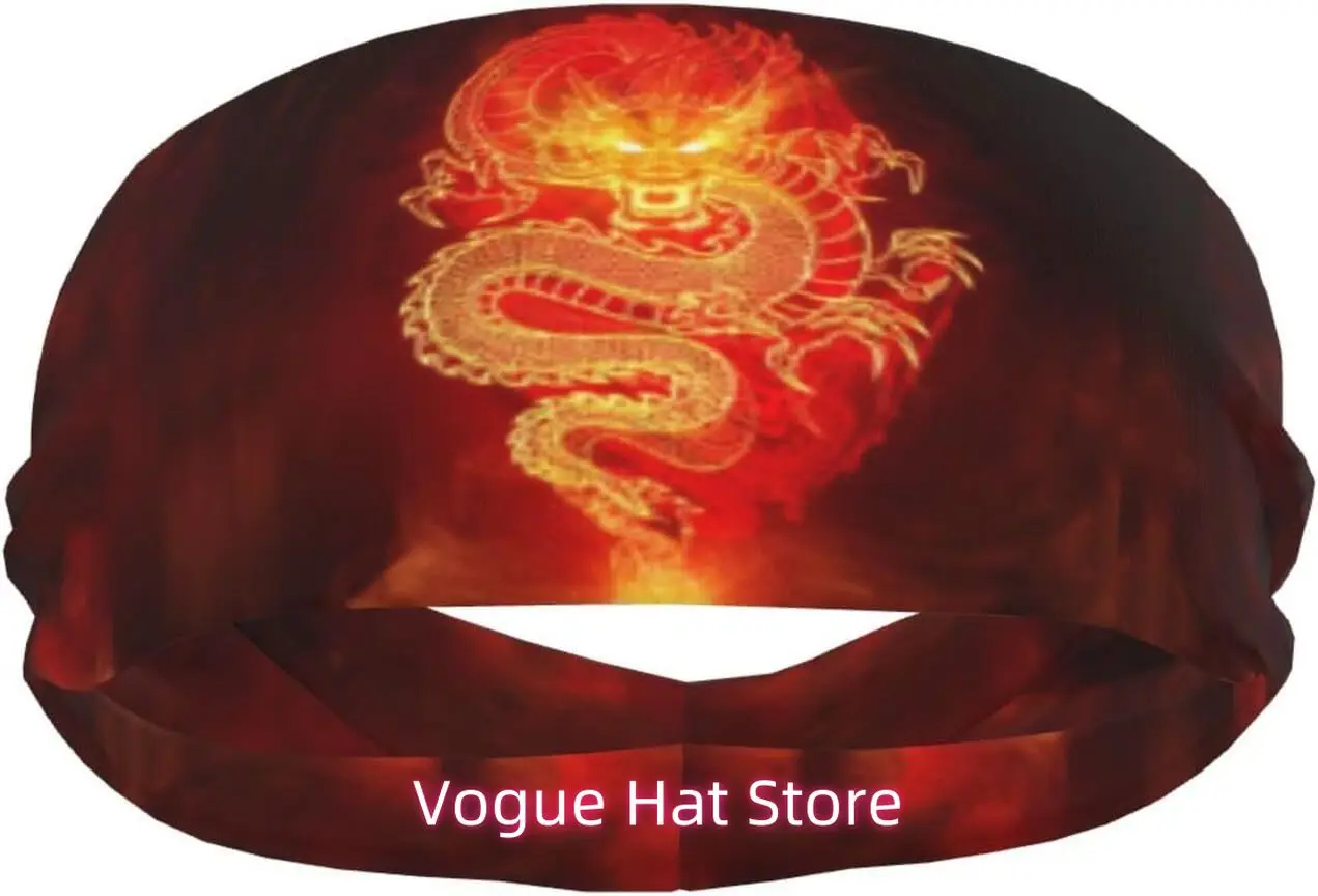 

Dragon Sweatbands Cool Headbands for Women Men for Sport Running Cycling Hiking Mens Sweatband Men Headbands