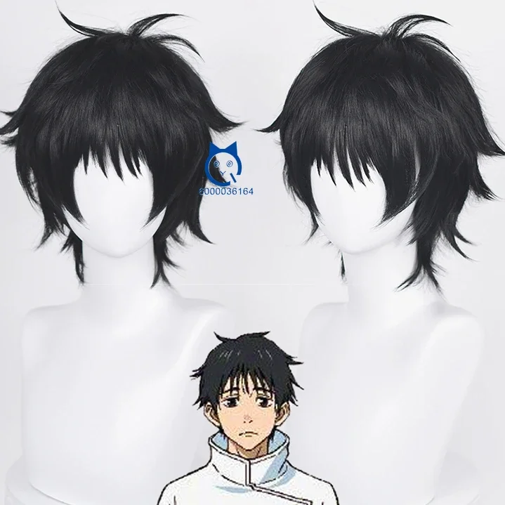 

Anime Okkotsu Yuta The Movie Jujjutsu Kaiisen Fashion Cosplay Short Black Wig for Party Comic Con Heat Resistant Synthetic Hair