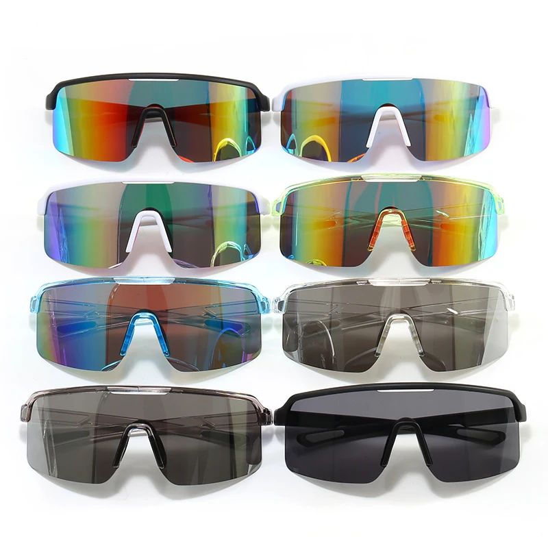 الرجال الدراجات نظارات نظارات شمسية رياضية معكوسة المعدات في الهواء الطلق نظارات التخييم العصرية ملفوفة المضادة للأشعة فوق البنفسجية ركوب التزلج ظلال #3