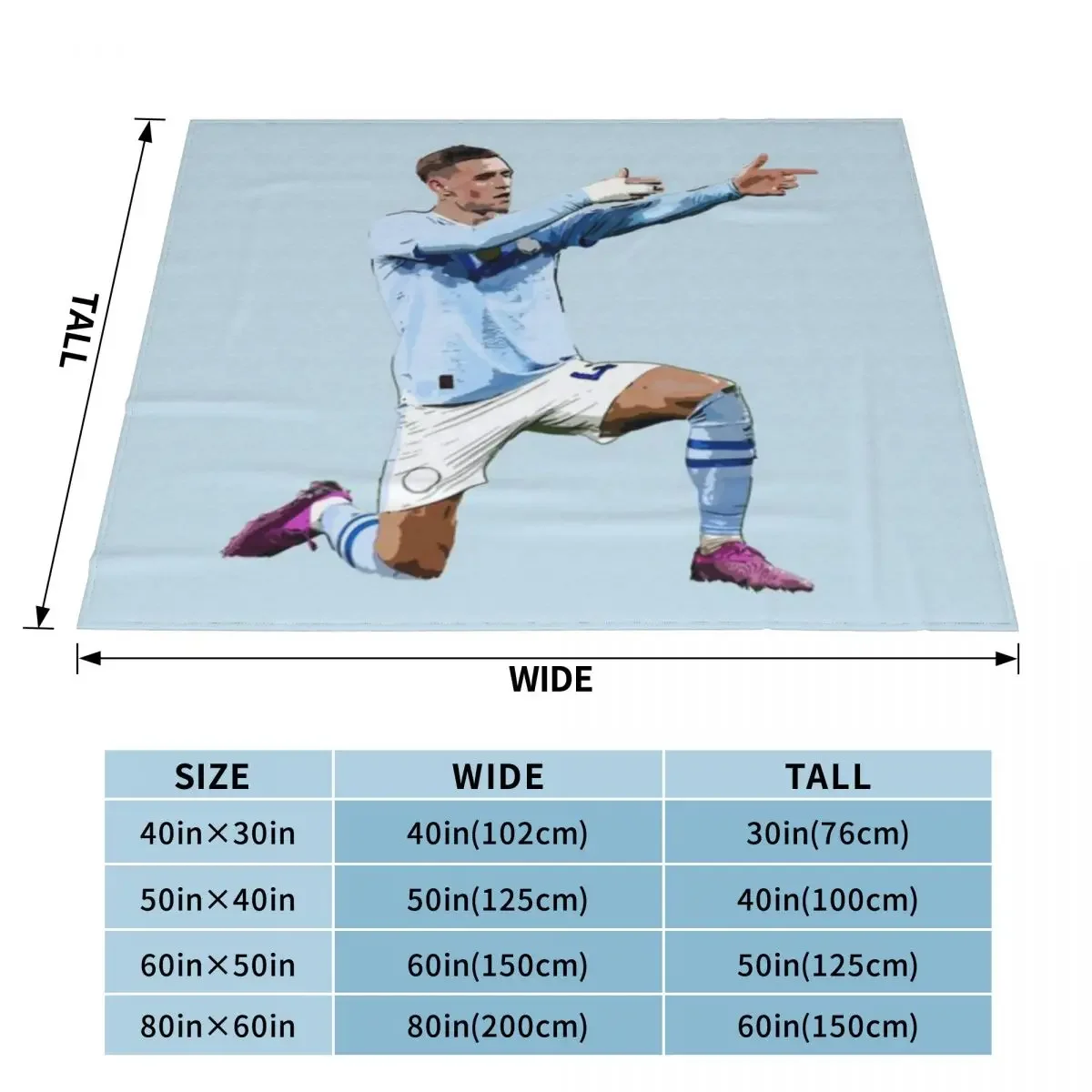 Phil Foden An Ultra-Soft Micro Fleece Blanket