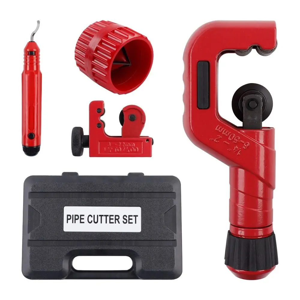PVC Copper Aluminum Pipe Tube Cutter Set Multi-functional Durable Pipe Cutter Tool Universal Cutting Deburring Tool