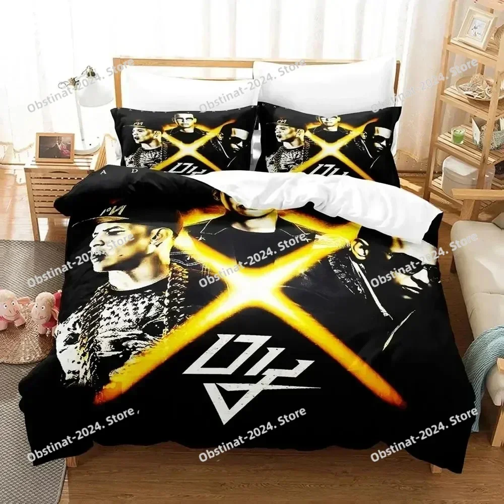 3D Daddy Yankee Bedding Set Printed single Comforter Quilt Bed Cover Soft Duvet Cover Pillow Case 3 Pieces Sets Kids Adult Size