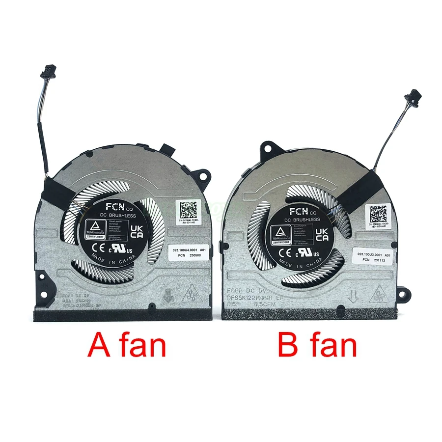 

New Laptop CPU GPU Cooling Cooler Fan for Dell CN-0HV9W8 HV9W8 0D8MWV FQ6P FQ6Q DFS5K12214161H 023.100U3.0001 023.100U4.0001