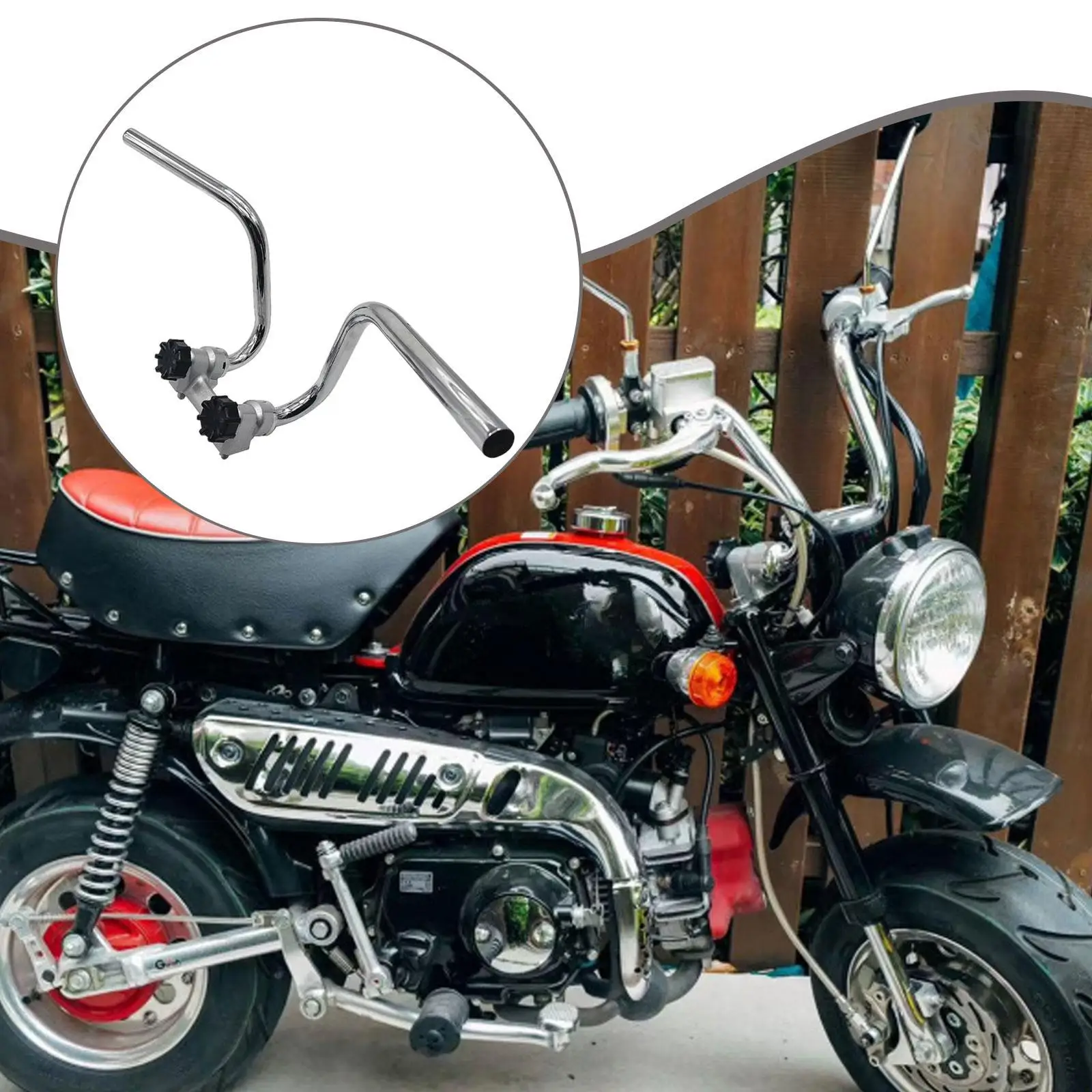 

Motorcycle Handlebar Components Easy to Install Aluminum Alloy Modification Replaces with Base and Screws for Jincheng JC70