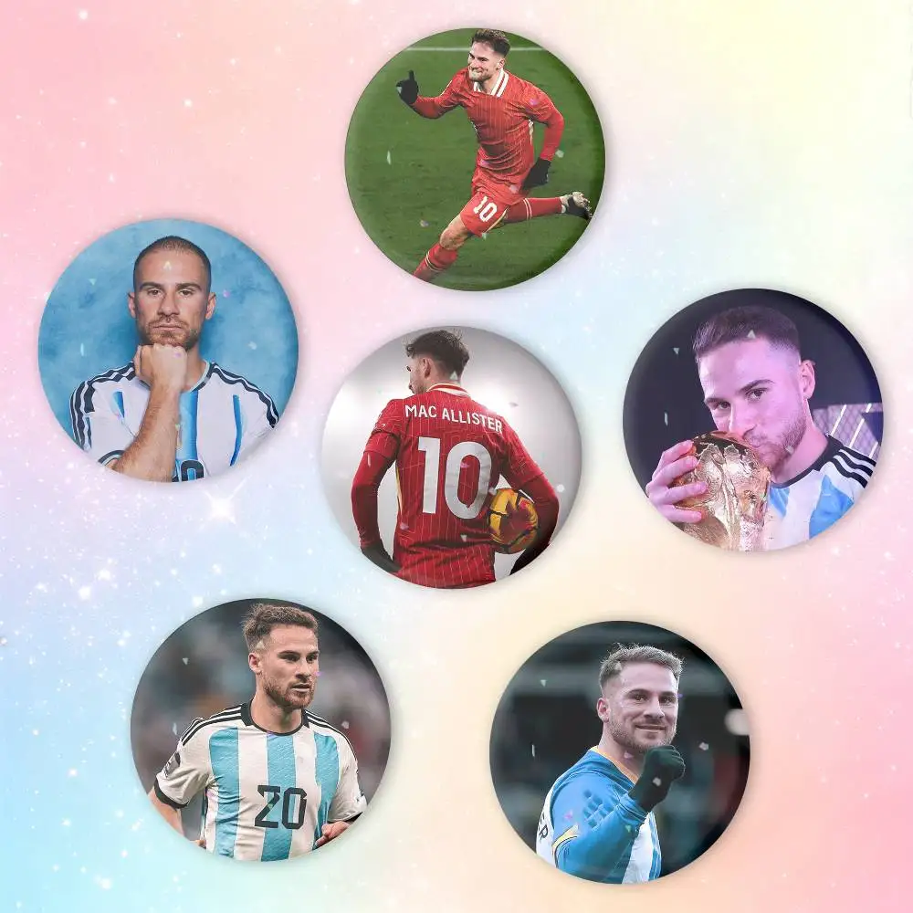 Football A-Allister 20 2026 Button Pins Backpack Clothing Decor Brooch Badge Jewelry Gifts for Kids
