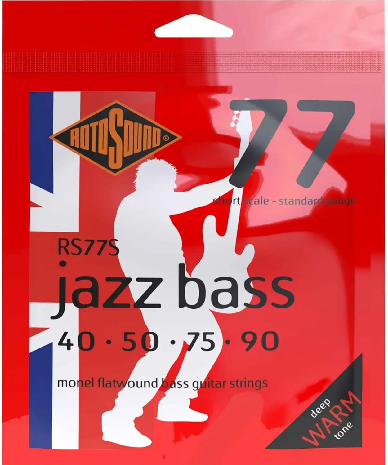 

Short-Scale Bass Guitar Strings, Monel Flatwound for Rich Tone & Durability
