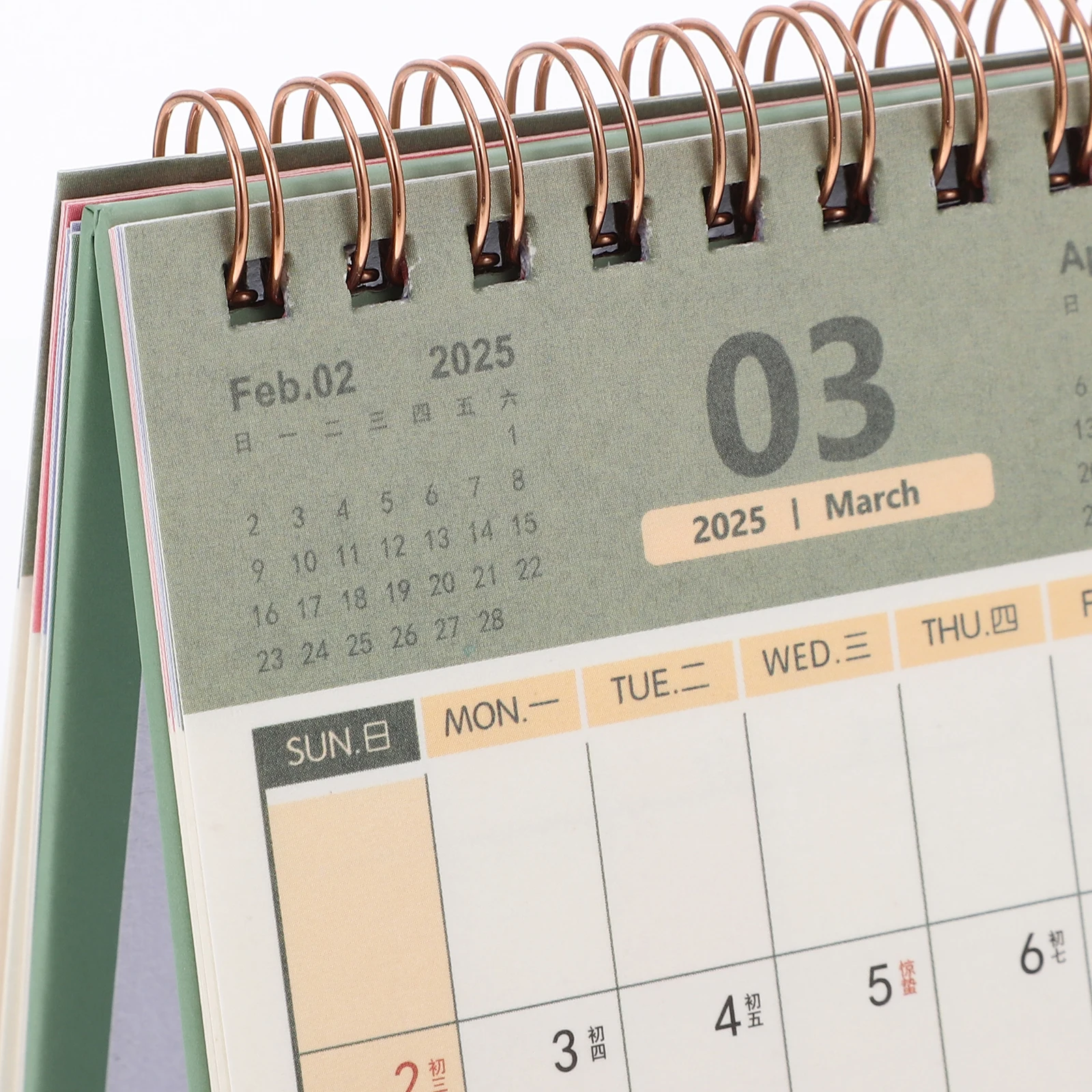 Countdown Desk Calendar 2025 Thick Paper Monthly Memo Standing Desktop Calendars Office Table Planning Schedule Tracking