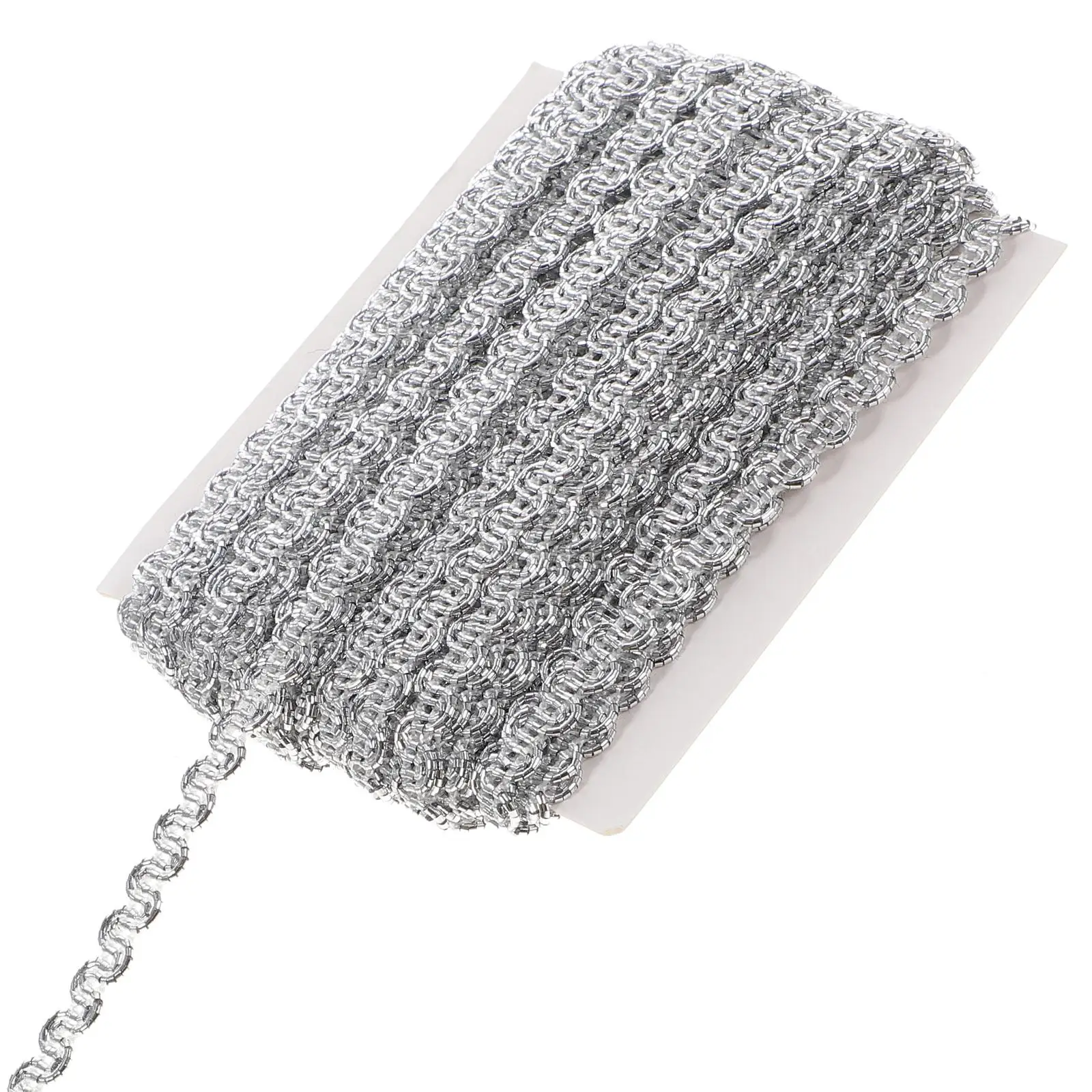 

Braided Gimp Trim Decorative Braid Silver Lace Edging Premium Material Flexible Crafts Christmas Home Decor Gifts