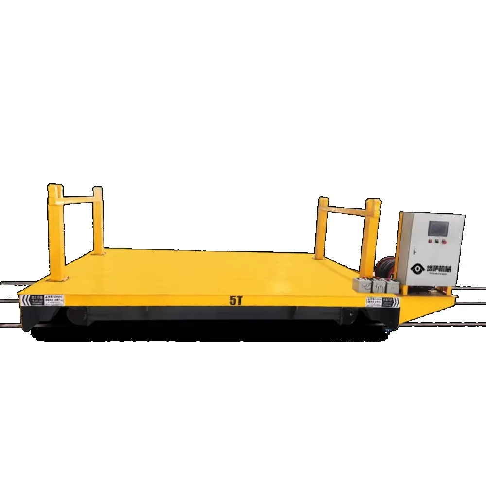 1-100t Rgv Rail Guided Automated Transfer Cart for Industrial Production Line Logistics
