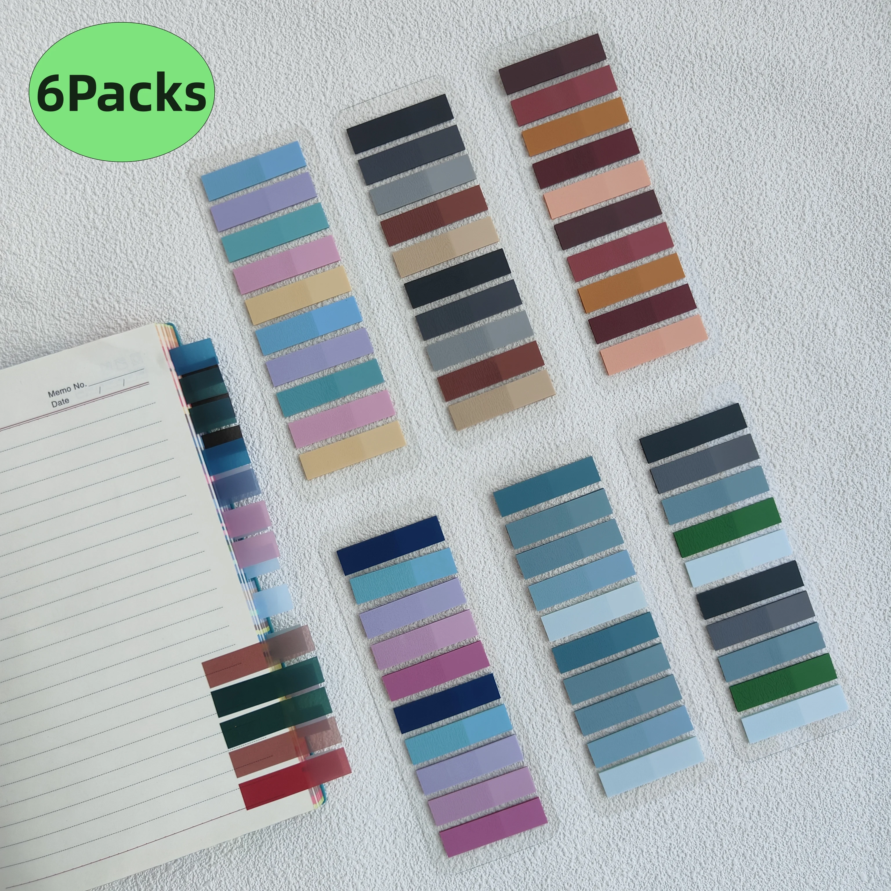 1200 Sheets Stickers Transparent Sticky Notebook Pads Notepads Clear Bookmark Read Book Stationery School Supplie