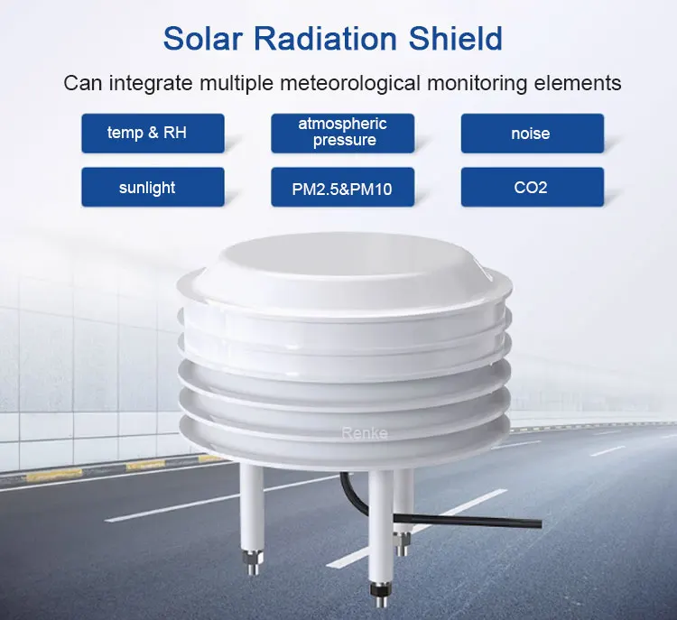 屋外気象ステーション温度センサー環境用放射線シールドエンクロージャ