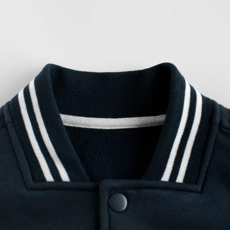 School Child Baseball Jacket Boys Girls Gray Casual Hoody Kids Outerwear  Spring Kids Clothes 3 4 6 8 10 Years Old OKH239001