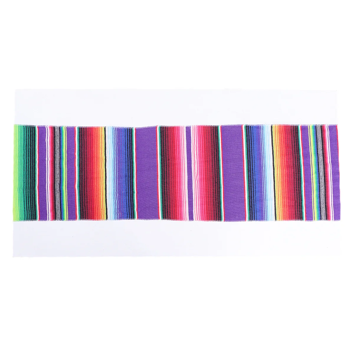 

Rainbow Stripe Cotton Table Runner Washable Decorative Tablecloth for Dining Table Party Picnic Mat Picnic Mat