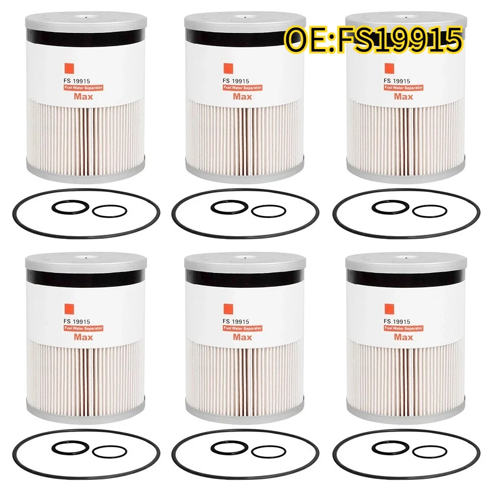 

For 6PCS FS19915 Fleetguard L9915F Fuel Filter Cummins with Water Separator Elemax