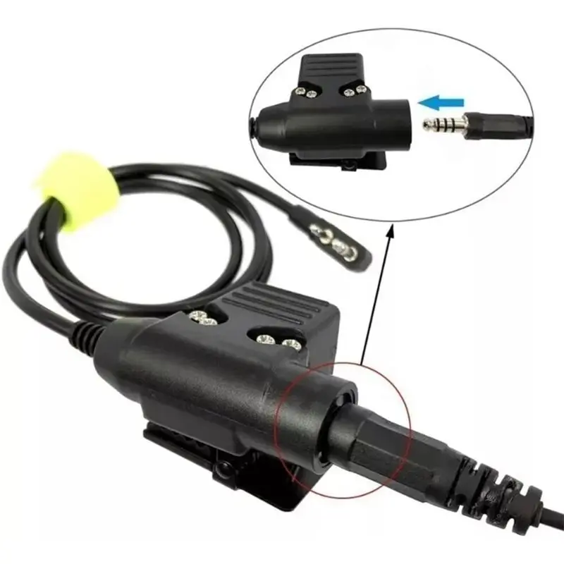 FEDI-Headset Microphone U94 PTT Cable PTT Headset Microphone U94 Cable For Hytera HYT BD500 BD505 BD505LF BD550 BD555 Walkie Tal