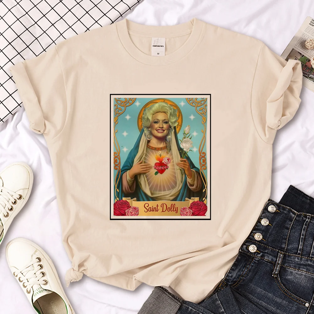 Dolly Parton t-shirts women anime comic t-shirts girl comic y2k streetwear clothes