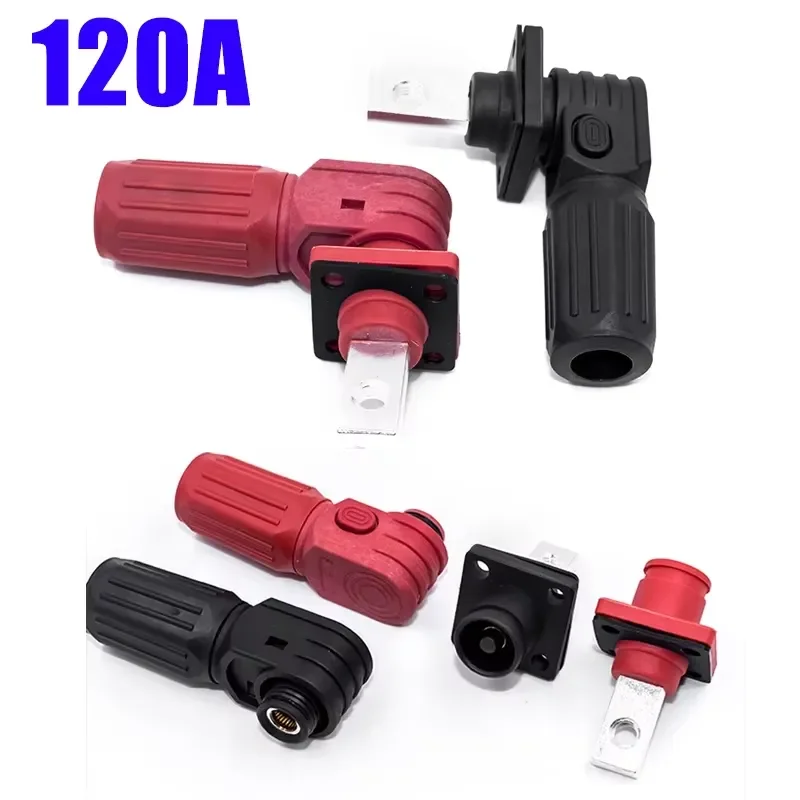 120A Energy Storage Connector High Current New Energy Lithium Battery Plug Industrial Waterproof Energy Storage Cabinet