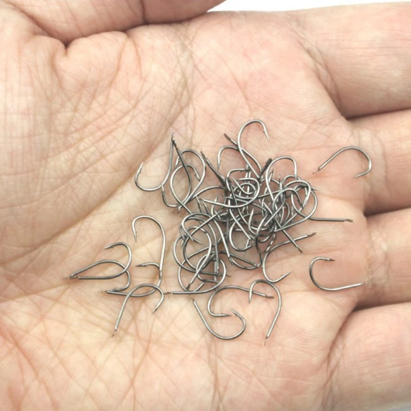 50PCS/100PCS/1000PCS Fishing Hooks Hook Accessories 낚시 낚싯바늘 Stream No Eye Uncicle Carp Fish крючки рыболовные рыболовный крючок