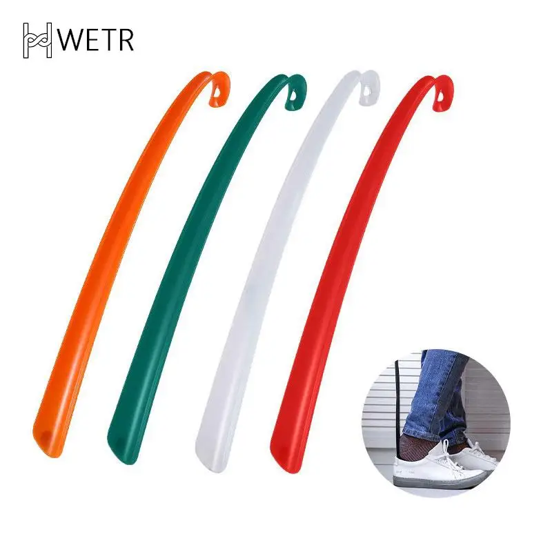 

1PCS Random Color Plastic Extra Long Shoehorn Long Handle Shoes Lifter Pull Shoehorn Slip Handle Long Shoehorn Lazy Shoe Helper