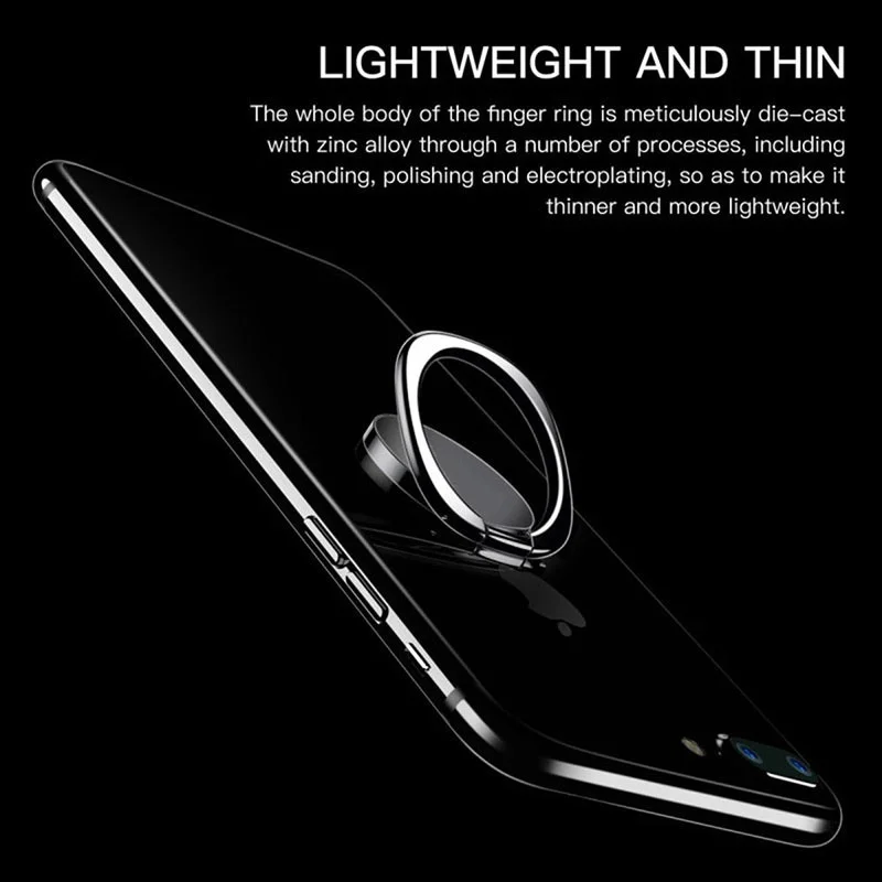 Universal Metal Ring Phone Holder Finger Mobile Bracket Smartphone Stand Mount Support For iPhone 13 12 Samsung Huawei Xiaomi