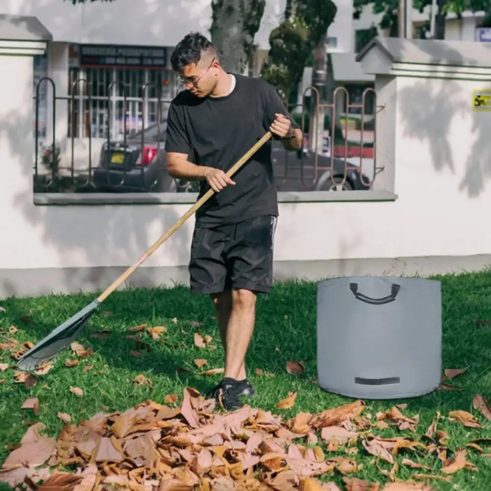 

Reinforced Garden Leaf Compost Bag Heavy-duty Foldable Foldable Outdoor Garbage Bag Flatable Waterproof Garden Leaf Storage Bag