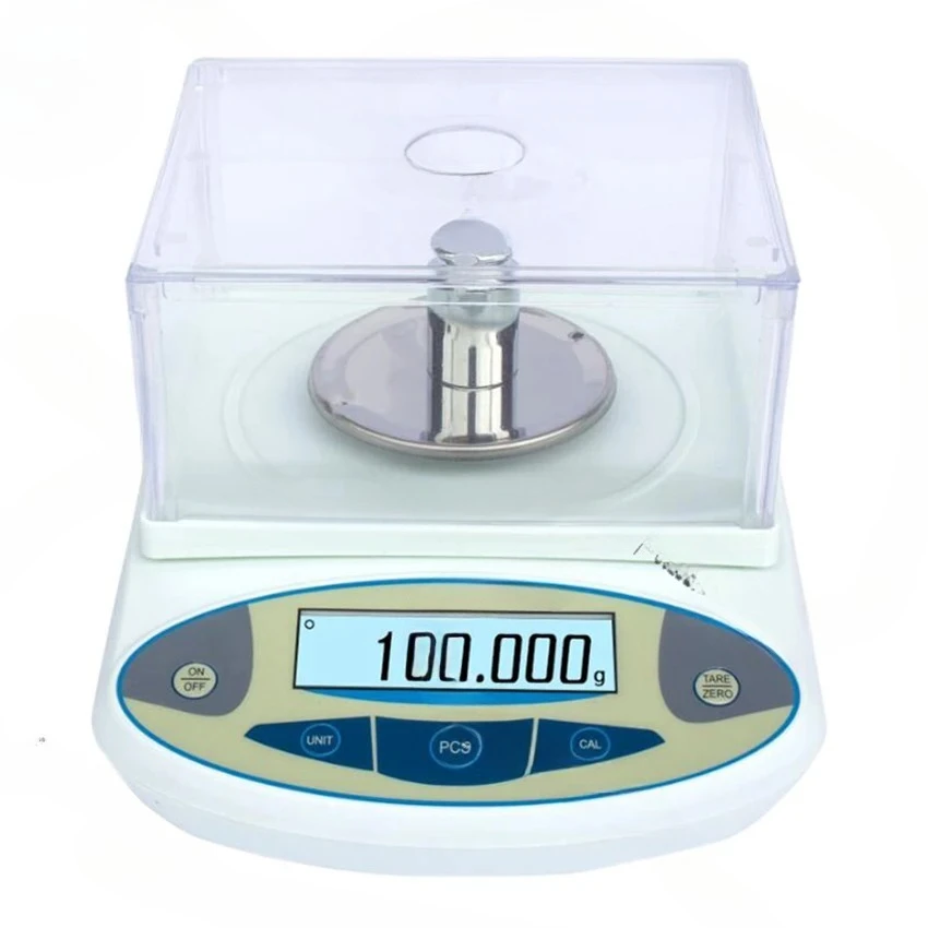 

500g x 0.001g Electronic Balance Scale with Windshield High Precision Lab Solid Analytical Digital Precision Balance Scale