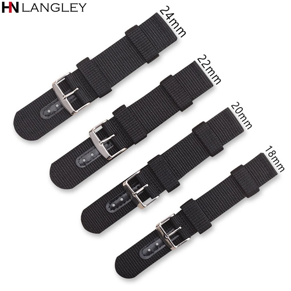 18/20/22/24mm Nylon Watch Strap Canvas Quick Release Band for Huawei Gt2 Military Universal Sport Watch Band for Samsung Gear S3