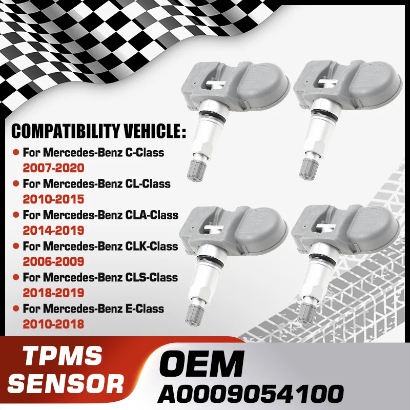 

Car TPMS Tire Pressure Monitor Sensor System For Mercedes-Benz C-Class CL-Class CLA-Class CLK-Class CLS-Class E-Class G-Class