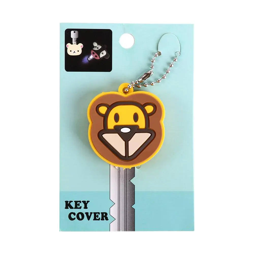 

Брелок-подвеска, светодиодный светильник, чехол для ключей, силиконовый брелок для ключей из ПВХ, маленький креативный брелок для ключей, чехол для ключей