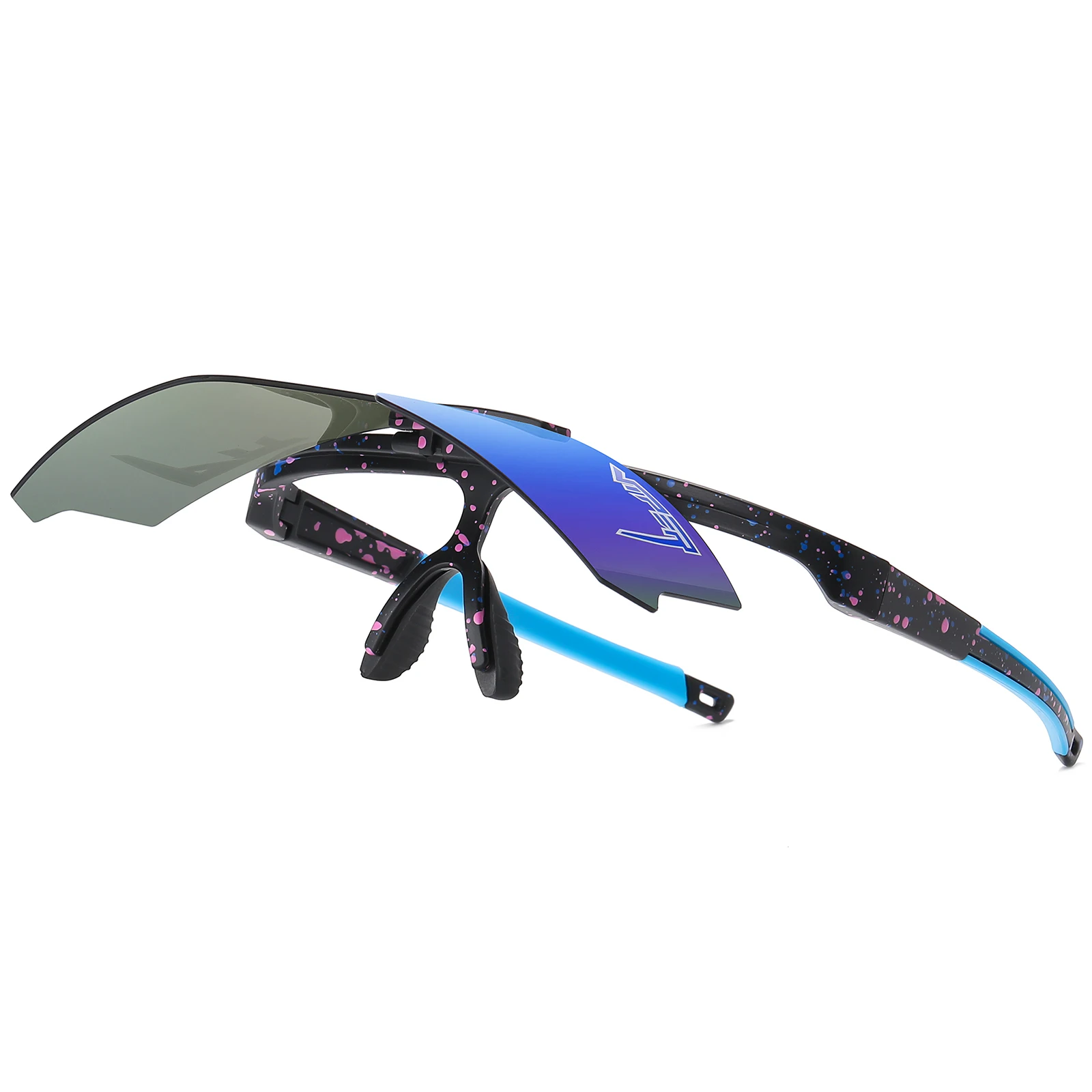 Fashion Flip Updown Cycliing Glasses Pit Viper Baseball Sun Glasses Men Women Softball Sunglasses UV400 Sports Eyewear Goggles image 4