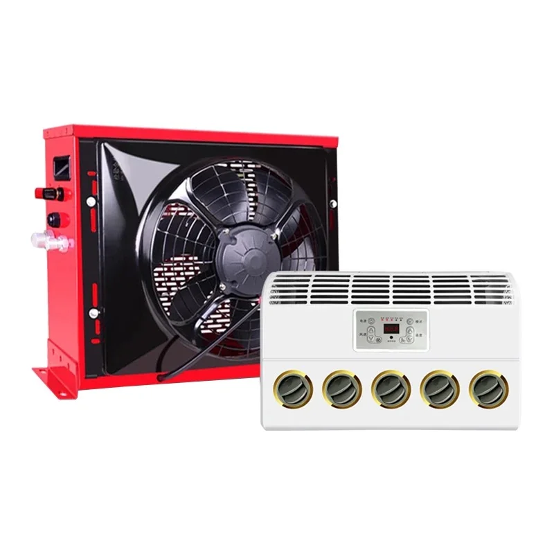 12V/24V Stainless Steel Wall-mounted Car Air Conditioner Air Dehumidifier Cooling Fan Cooler For Car Caravan Truck