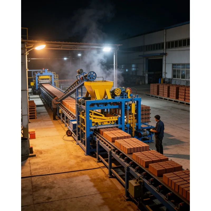 Automatic Interlock Brick Production Line Cement Concrete Hollow Block Making Machine Customized Brick Maker for Building Factor