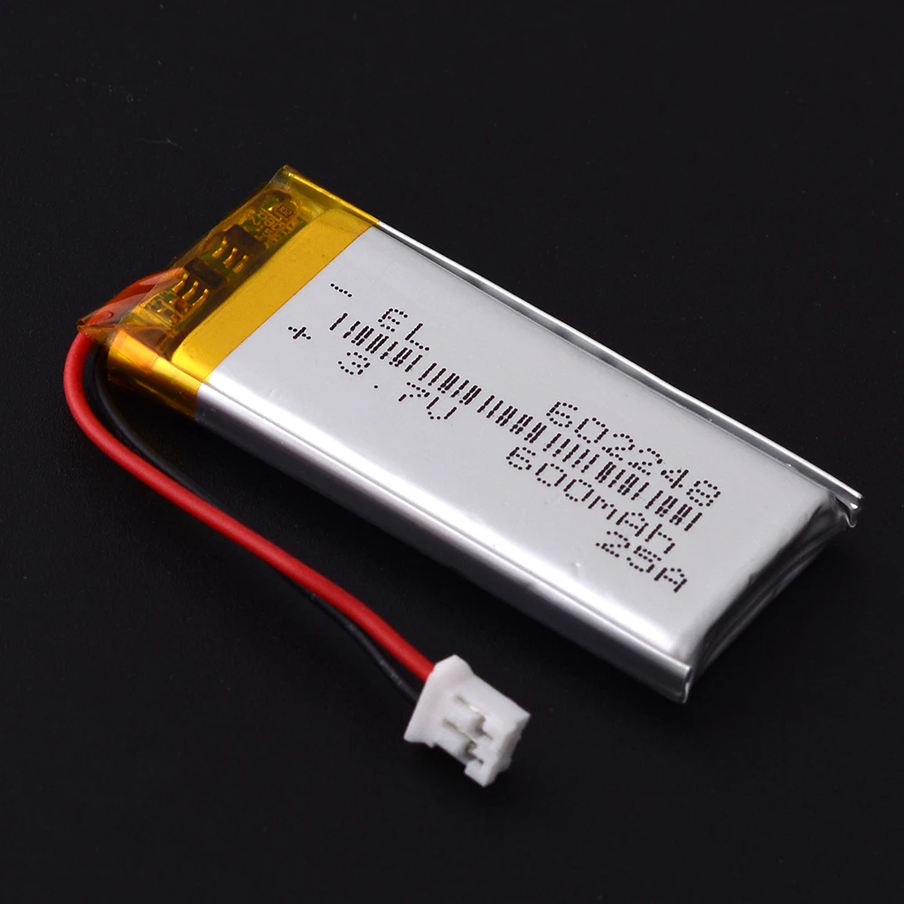 JST2.0 2P 3.7V 650mAh 602248 بطارية ليثيوم أيون بوليمر 302248 402248 502248 702248 802248 902248 102248
