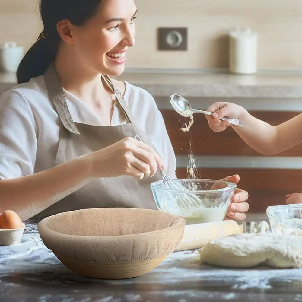 Dough Proofing Bowl Liner  Food Grade   Bread Proofing Basket Cover Natural Round Shaped Bread Proofing Basket Cover