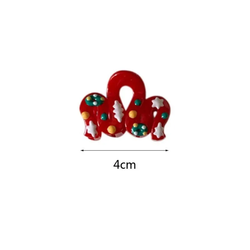 

Cute Christmas Acrylic Hair Clip New Snowflake Hair Claw Barrettes Hairpin Accessories Headwear for Girls New Year Gift