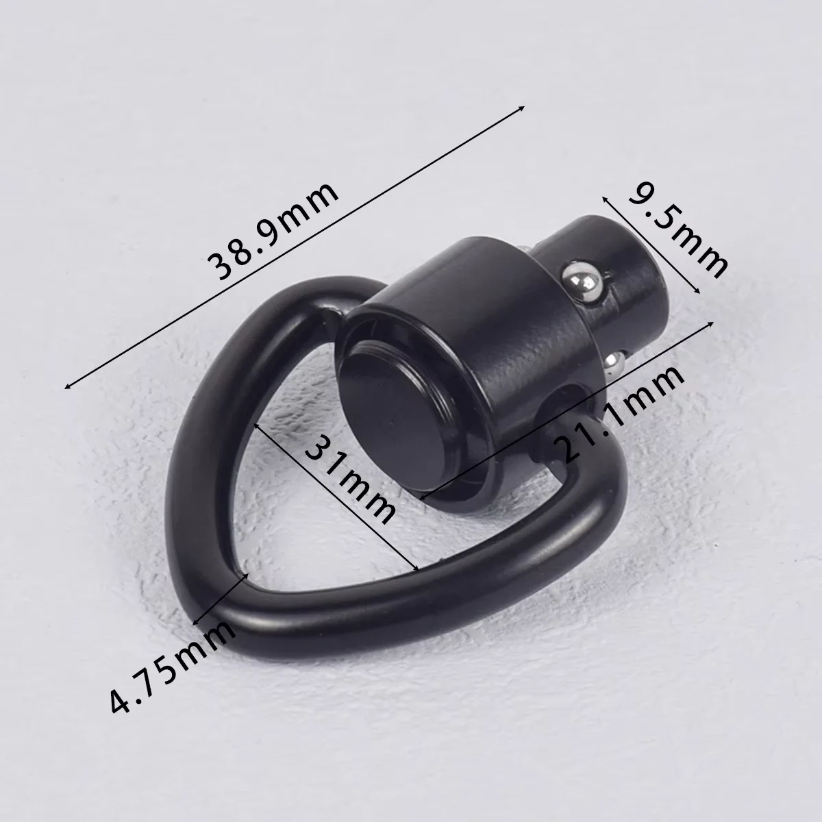 NONE RSA GBB Schnellverschluss QD-Schlaufenhalterung Mlok Zielfernrohrmontageadapter Picatinny-Schiene Schnellwechsel QD-Schlaufenaufnahmehaken 9