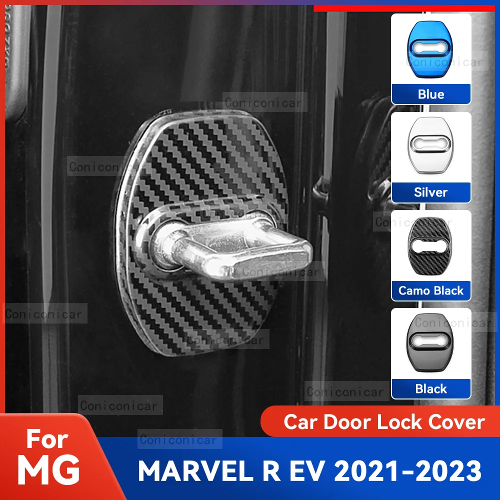 

Auto Car Door Lock Protect Cover Emblems Case Stainless Steel Decoration For MG MARVEL R EV 2021-2023 Protection Accessories