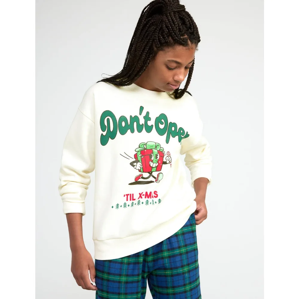 

Women's Hoodie Christmas Sweatshirt Sky Graphic Print Street Fleece Fall/Winter Pullover Y2K Vintage Women's Clothing