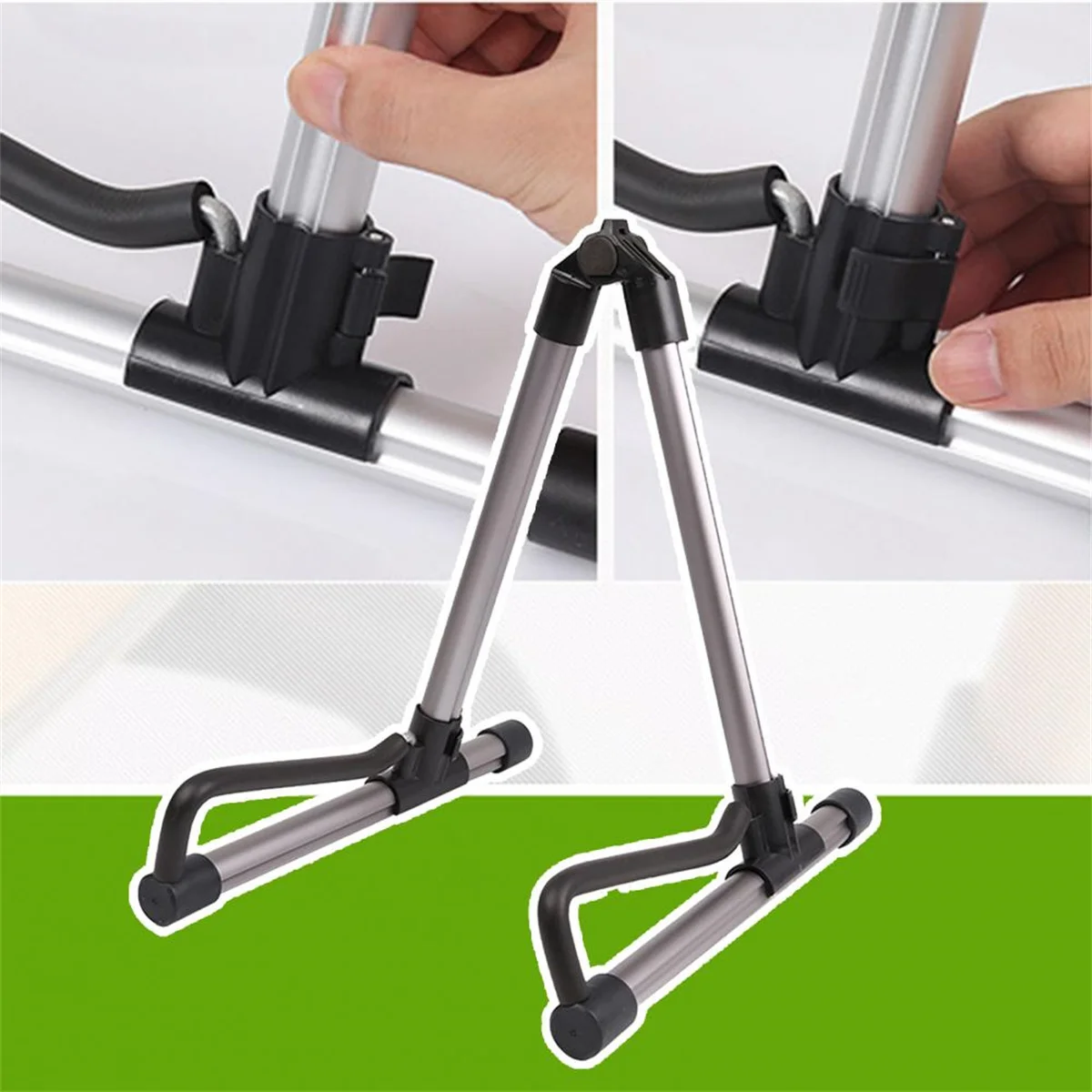 Guitar Stand Aluminum Alloy Foldable Removable A- Frame for Guitars Bass Ukulele Portable Bracket