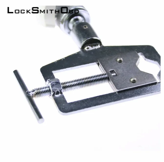 LOCKSMITHOBD Adjustable Locksmith Tool Softcover Type Practice Lock Tool Vise Clamp Fix On Table or Practise Picking