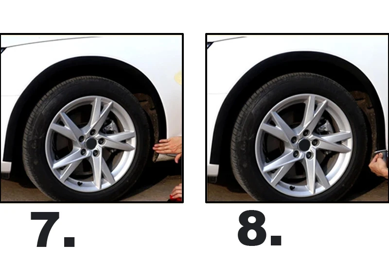 1,5 M Universal Auto Kotflügel Auto Rad Bögen Flügel Expander Arch Augenbraue Anti-kollision Streifen Kotflügel Schutz Abdeckung Dekoration – Detail 13