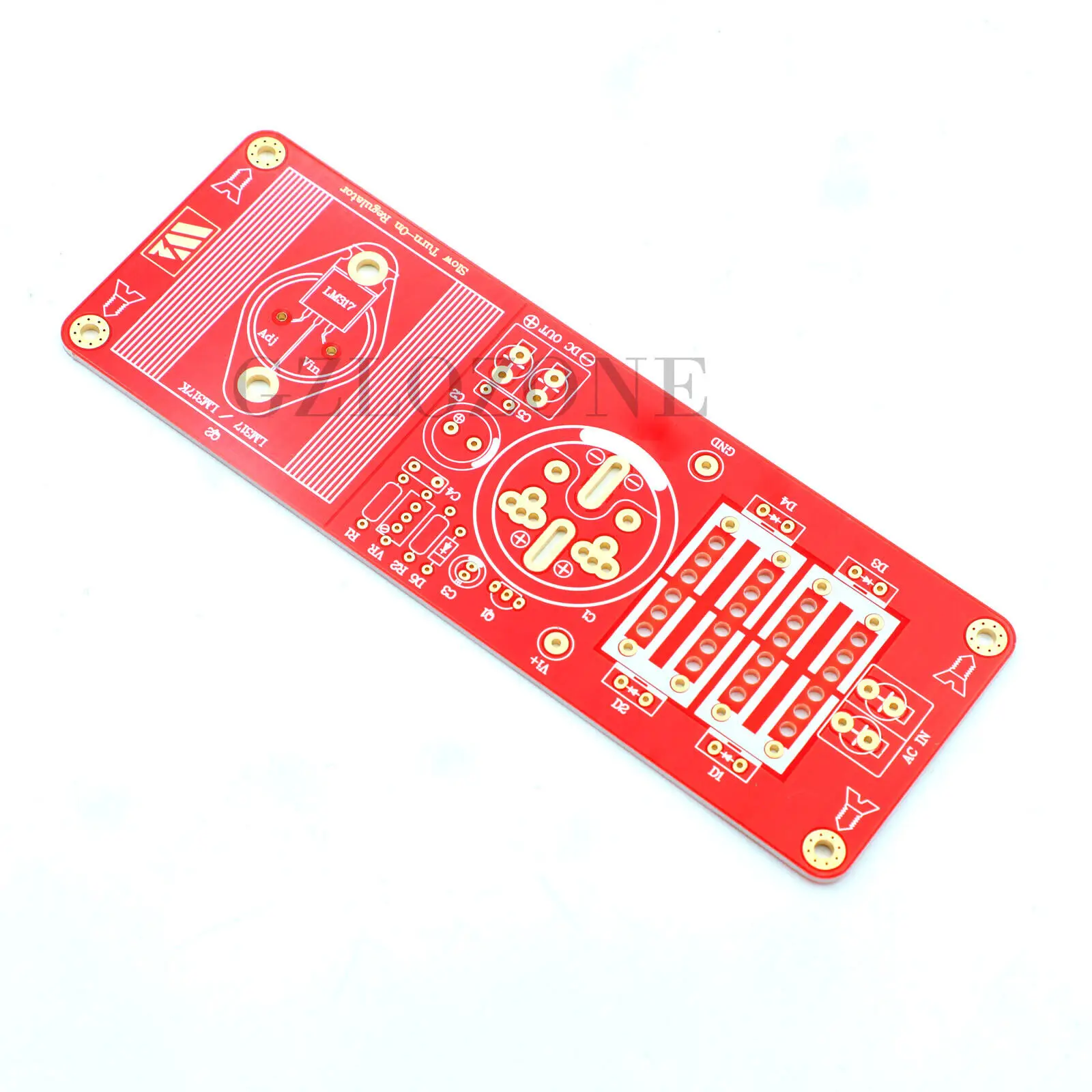 LM317K Adjustable Filament Soft-start Linear Power Supply Board Bare PCB (B6-17)