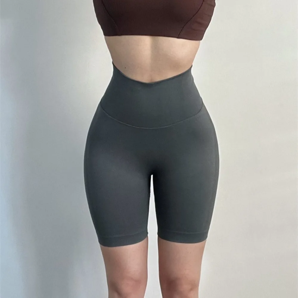 

Breathable Fabric Seamless Yoga Pants High Elasticity Mid-length Pant Fitness Leggings Peach Hip Lift Butt Design