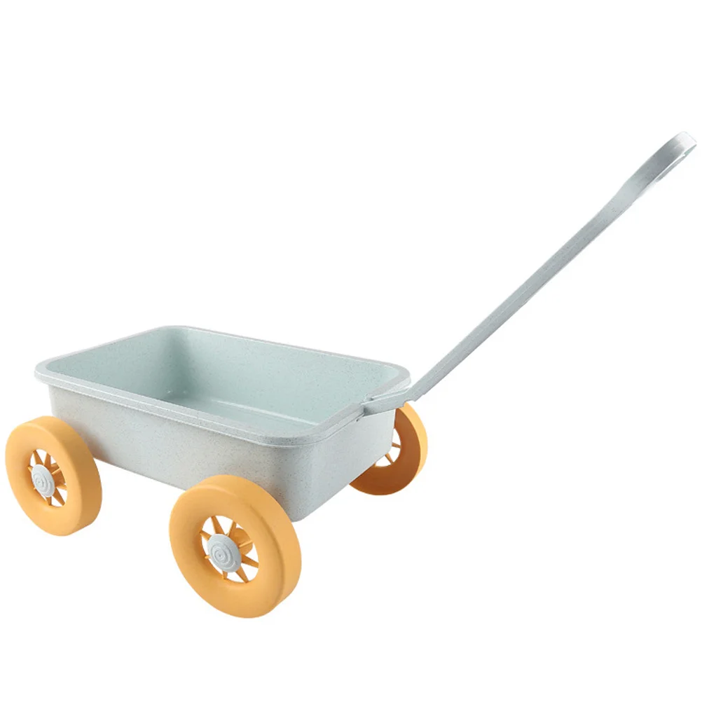 Summer Sand Toys Trolley Construction Vehicles Kids Funny Children Wagon Cart Kits Beach Beach Toy Cart By The Sea