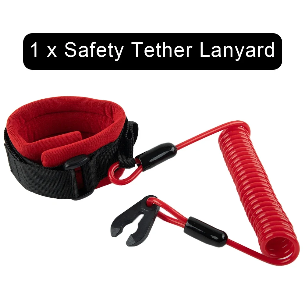 

Lanyard Safety Tether Kill Stop Switch Safety Tether Lanyard Boat Accessories Outboard Engines & Components High Quality