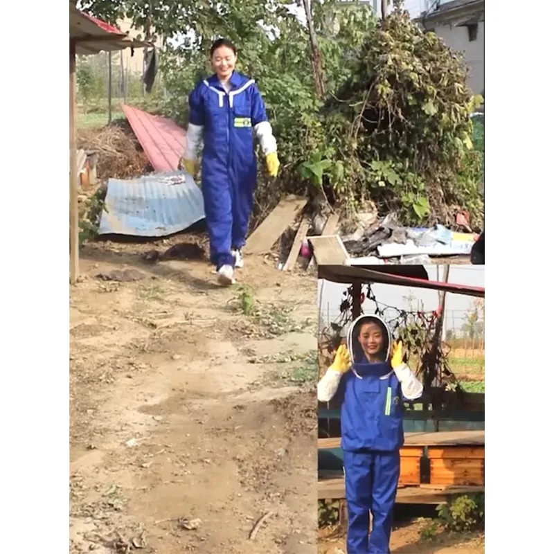 

Beekeeping Equipment Honeybee Clothing Bee Suit Cool Breathable with Electric Fan Beekeepers Costume Honey Apiculture Supplies