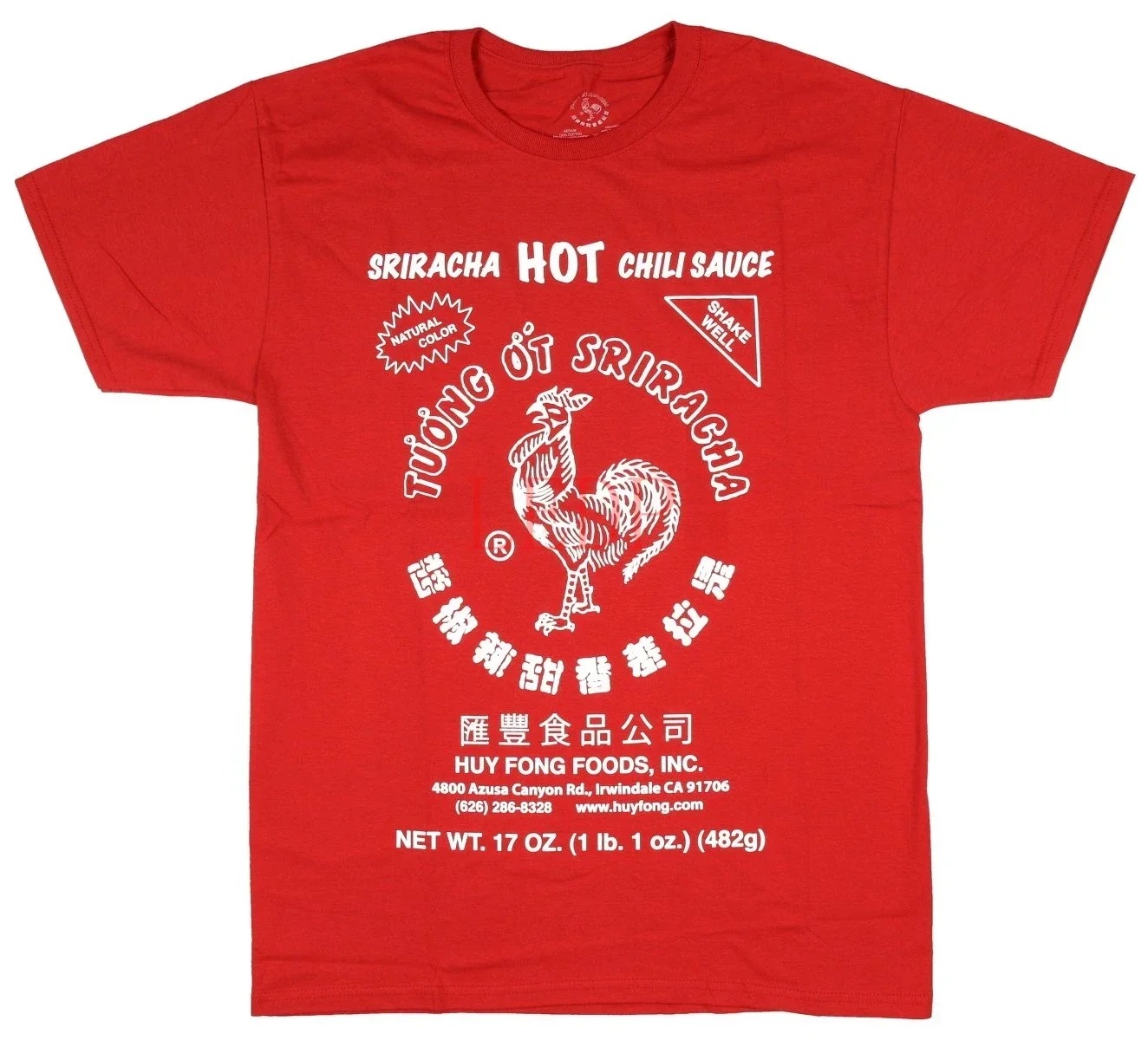 Sriracha-tops vintage de dibujos animados de cuello redondo para hombre, tops informales de estilo pesado, moda gráfica, salsa HotChili oficial, harajuku de verano