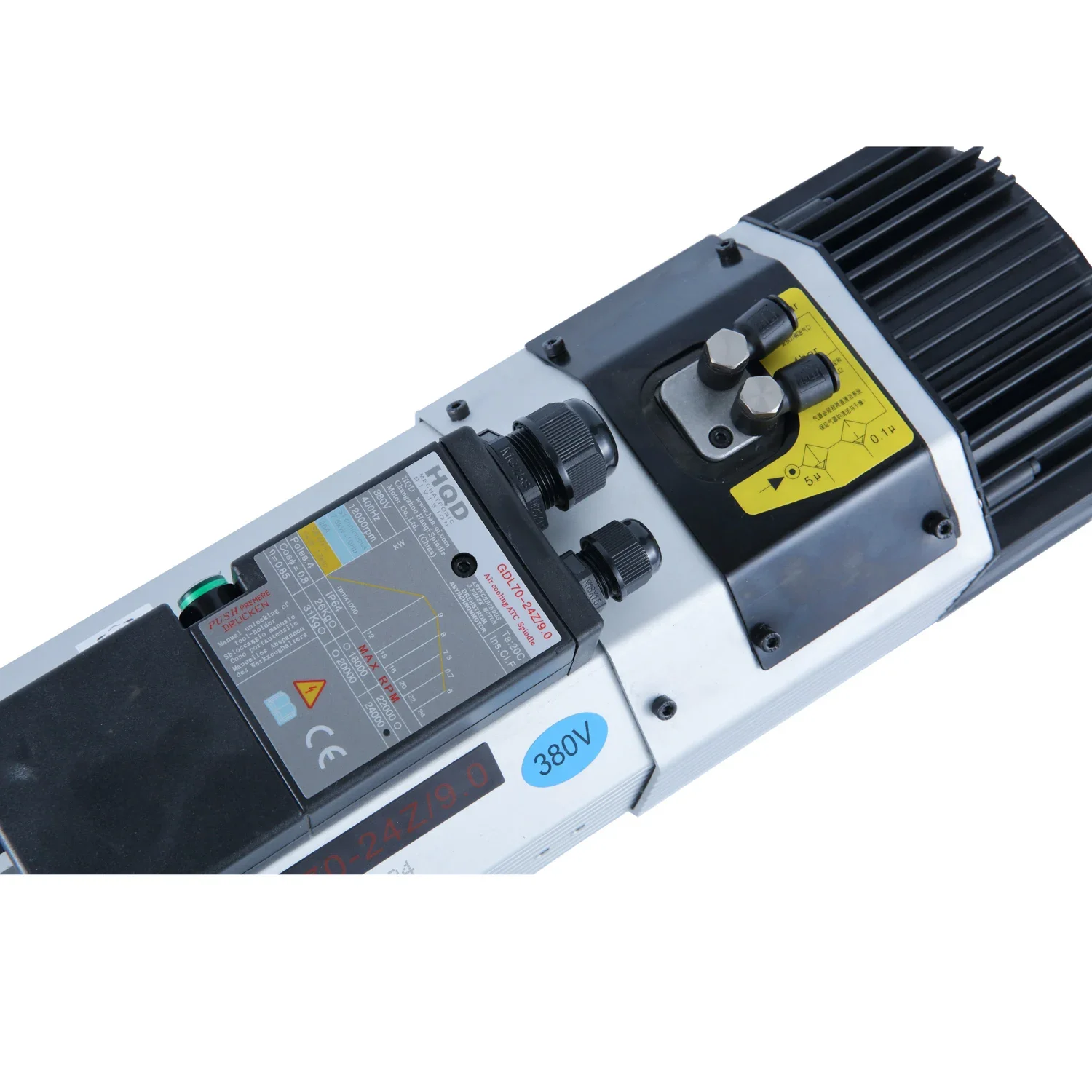 HotGDL70-24Z/9kw Automatic Tool Change Spindle Bearings Cnc Atc Spindle Motor Iso30